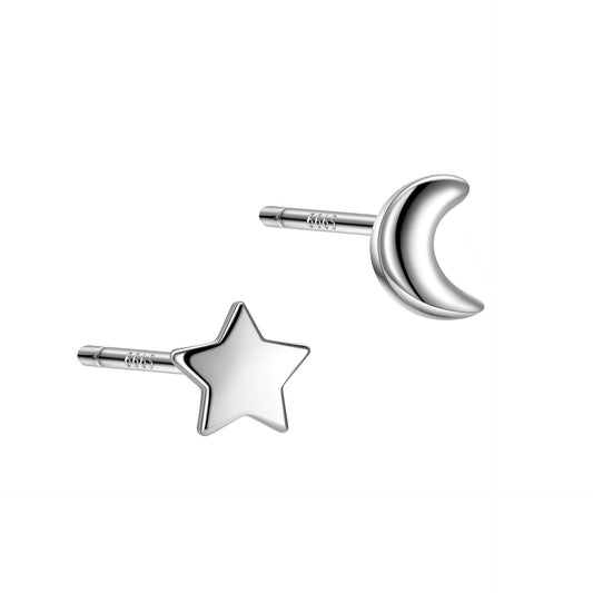 Moon & Star Stud (Pair)