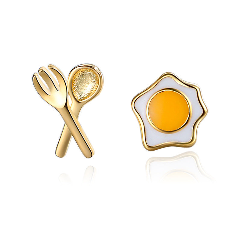 Egg + Utensils Earrings (PAIR)