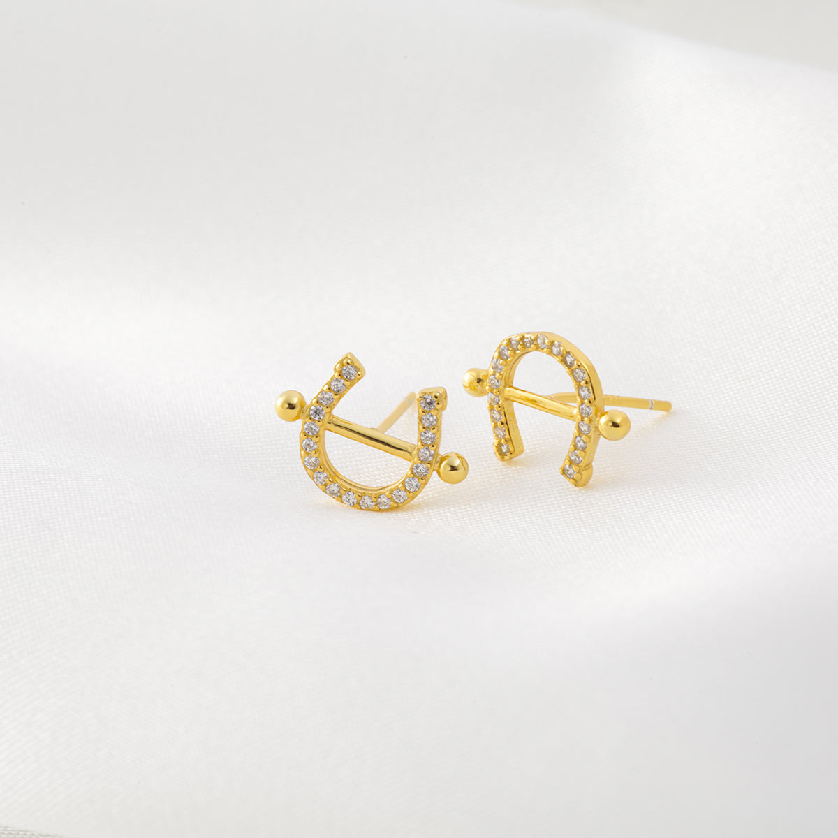 Horseshoe Stud Earring (Pair)