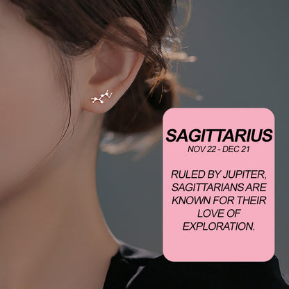 Sagittarius Stud Earring (Pair)