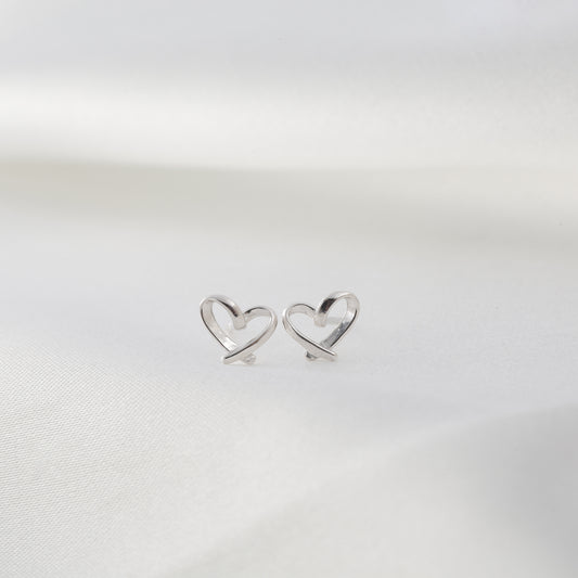 Heart Wrap Stud Earring (Pair)